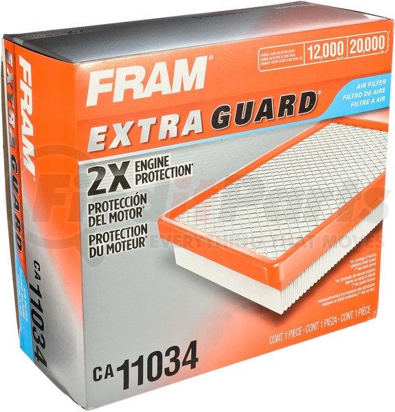 FRAM CA11034 Extra Guard Flexible Rectangular Panel Air Filter 