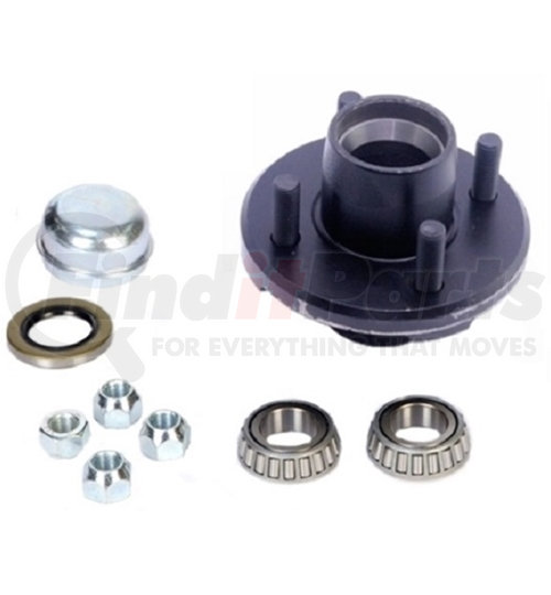 34822UC1 by REDNECK TRAILER Dexter 4 on 4in Hub Kit 1in Spindle For