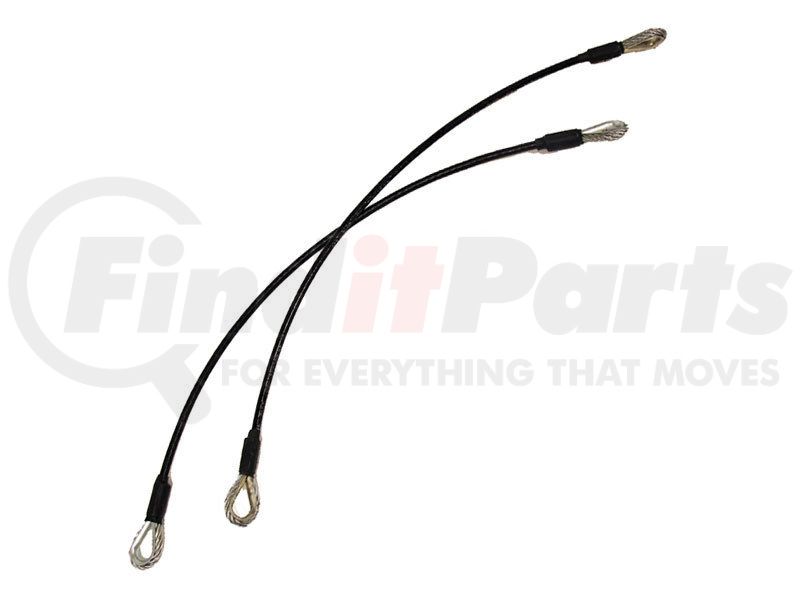 Blue Ox BX88207 Permanent Mount Class III Safety Cable Kit - Heavy Duty Tow System Security