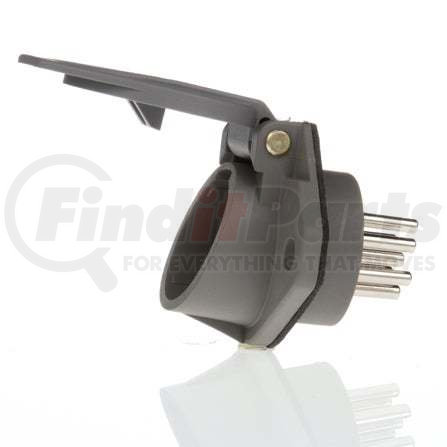50898 by TRUCK-LITE - Smart Box Split Pin Receptacle, Gray