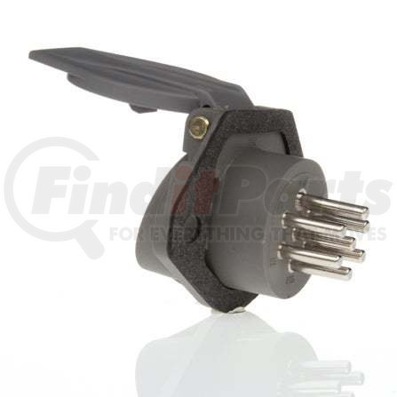50898 by TRUCK-LITE - Smart Box Split Pin Receptacle, Gray