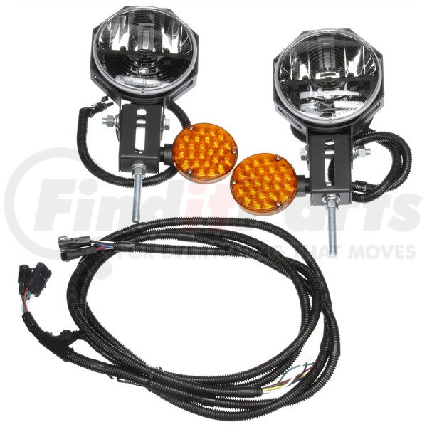 80990 by TRUCKLITE Heated Lens, Universal, LED, 7 in. Round, Snow