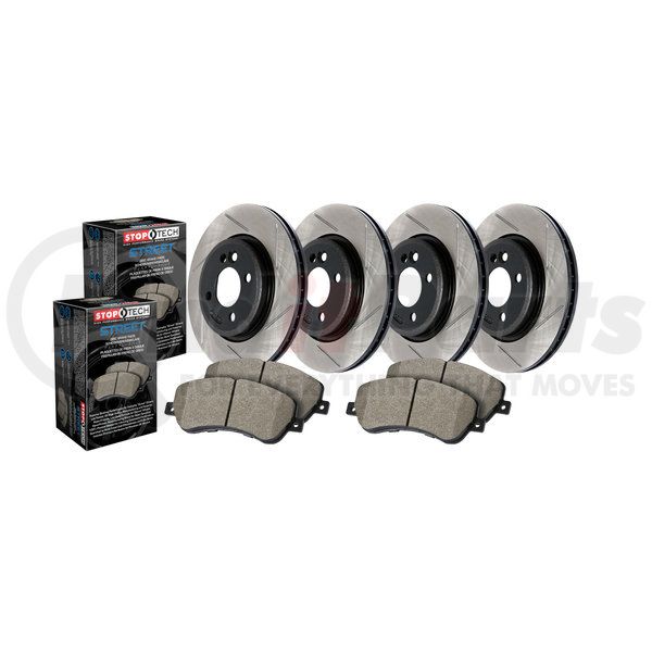 Stoptech 937.44023 Street Axle Pack Front Slotted Stoptech 937.44023 Street Axle Pack Front Slotted