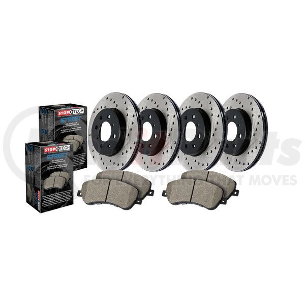 1 Pack Front Left StopTech 128.44088L Sport Cross Drilled Brake Rotor 1 Pack Front Left StopTech 128.44088L Sport Cross Drilled Brake Rotor