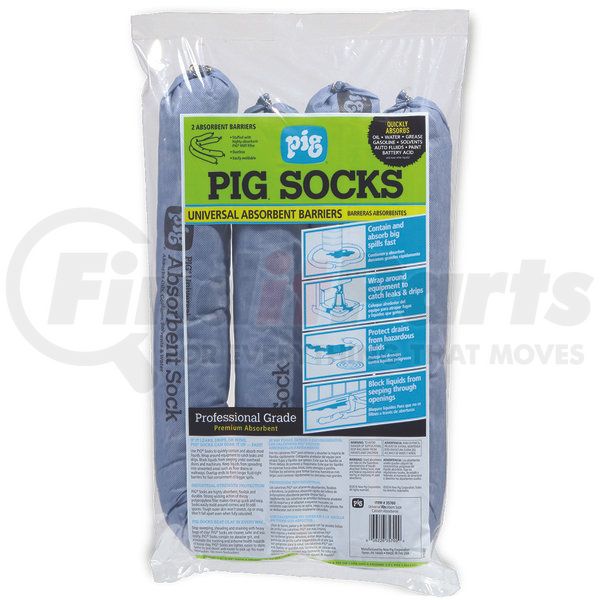 NEW PIG CORPORATION 35700 PIGÂ® Universal Absorbent Sock  3" Dia x 42" Length 