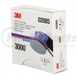 02085 by 3M - Trizact™ Hookit™ Foam Disc, 6 in, P3000, 15 discs per ...