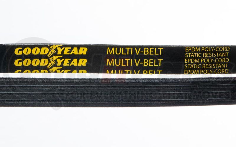 1040360 by GOODYEAR BELTS - Serpentine Belt - Multi V-Belt, 36 in.  Effective Length, Polyester