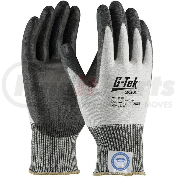 G-Tek GP Polyurethane-Coated Nylon Gloves Large Gray 12 Pairs