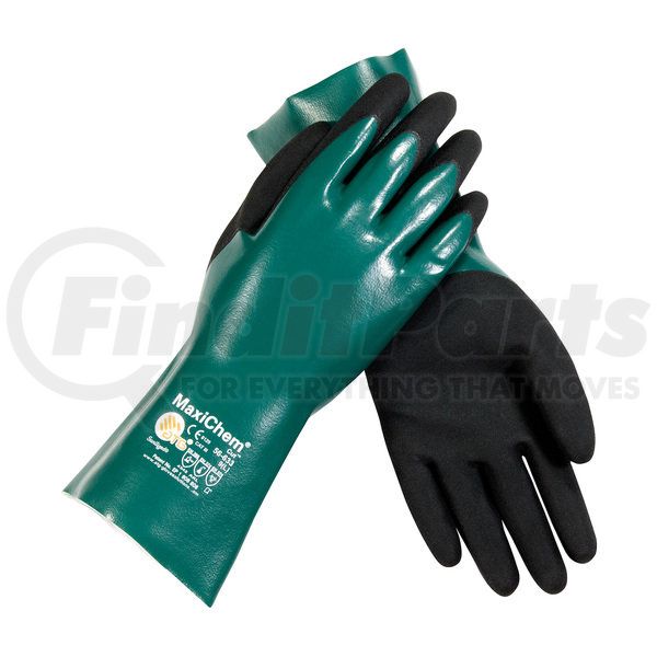 56-633/XL by ATG - MaxiChem® Cut™ Work Gloves - XL, Green - (Pair)