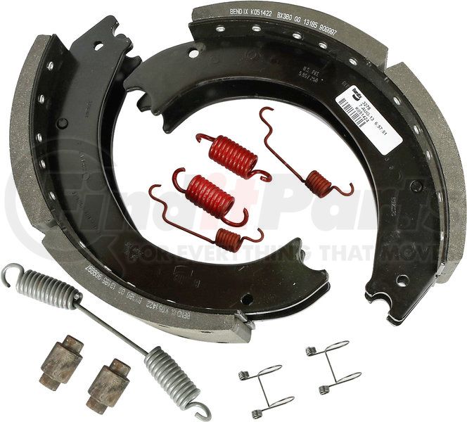 Bendix K097966 Drum Brake Shoe and Lining Kit | FinditParts