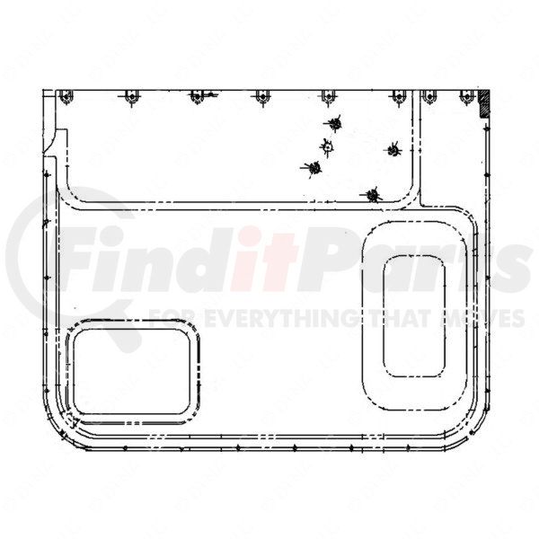 18-30776-001 by FREIGHTLINER - Door Interior Trim Panel - Right Side