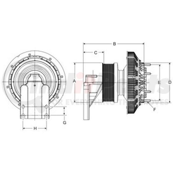 99A9762 by HORTON DM Advantage TwoSpeed Fan Clutch
